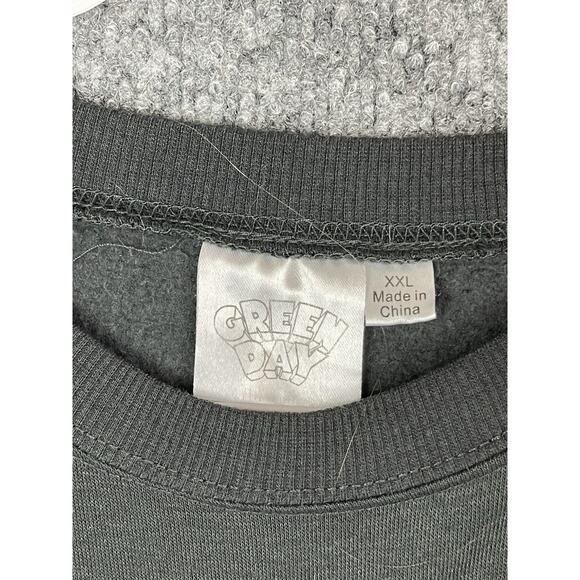 Green Day Sweatshirt XXL Gray Bad Year dookie Graphic Band Pullover - Picture 3 of 10